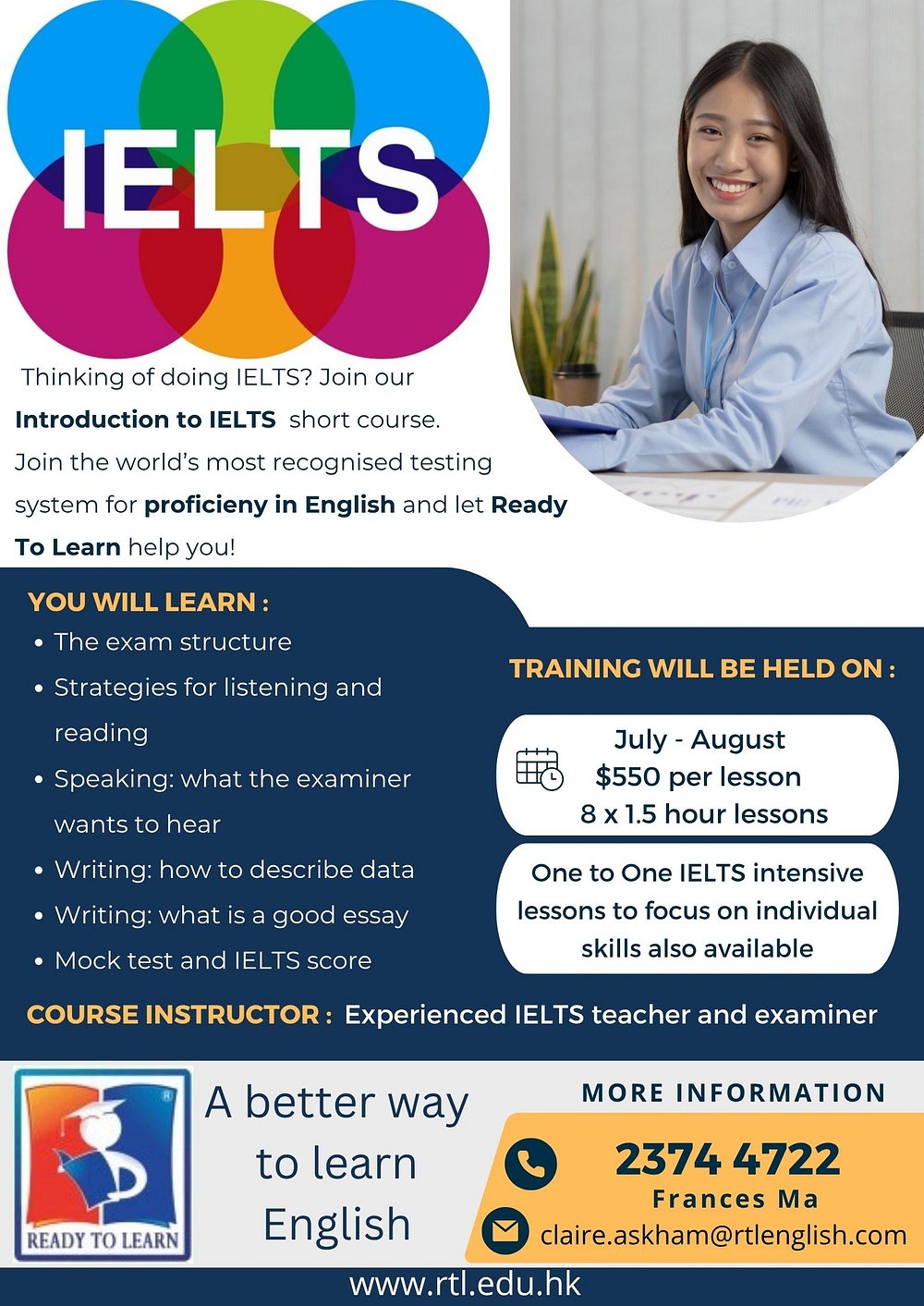IELTS short course poster